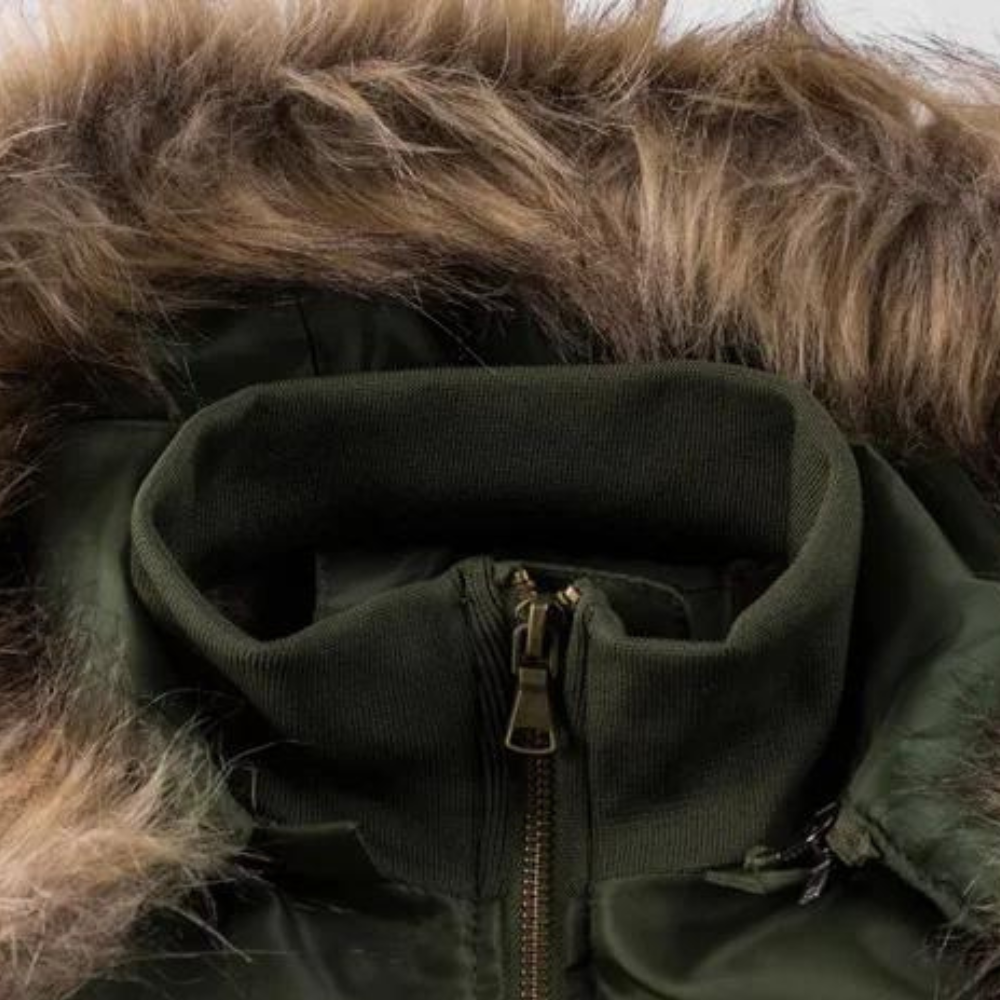Donald - Herrenjacke mit Pelzkapuze