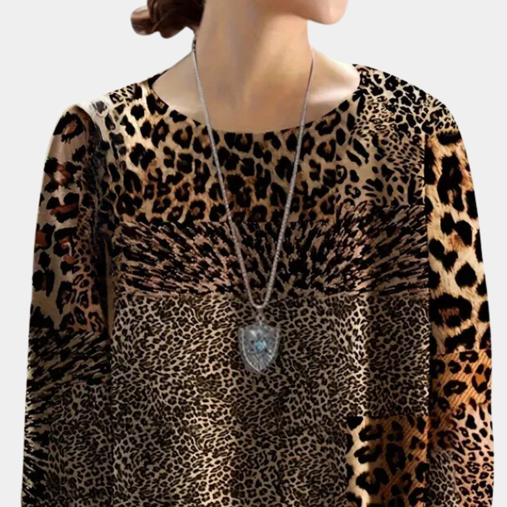 Martha - Eleganter Leopardenmuster-Pullover für Frauen