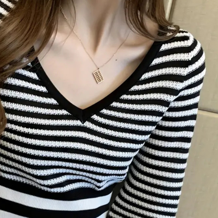 Hazelton - Gestreifter Pullover für Damen