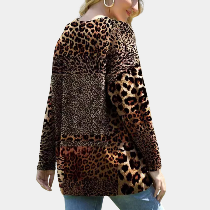 Martha - Eleganter Leopardenmuster-Pullover für Frauen