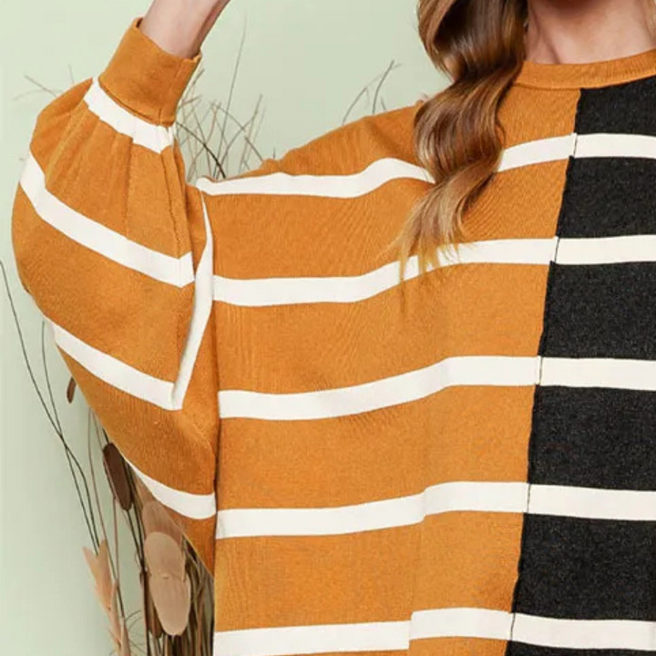 Victoria - Gestreifter Freizeitzpullover für Damen