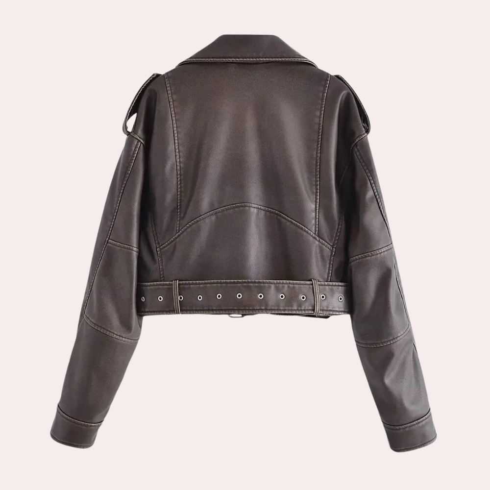 Greer - Elegante Motorradlederjacke für Damen