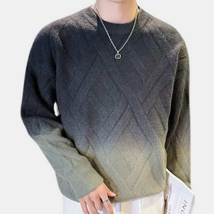 Lucifer - Modischer Farbverlauf Pullover für Herren
