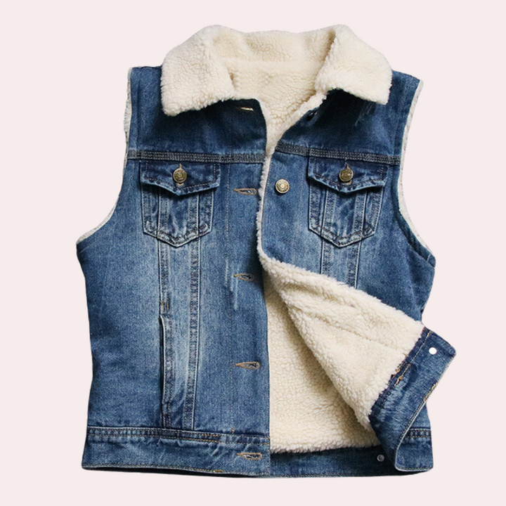 Claire - Klassische Denim-Weste für Frauen