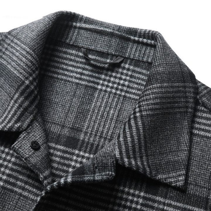 Joshua - Eleganter Karierter Mantel für Herren