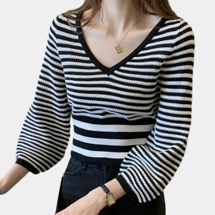 Hazelton - Gestreifter Pullover für Damen
