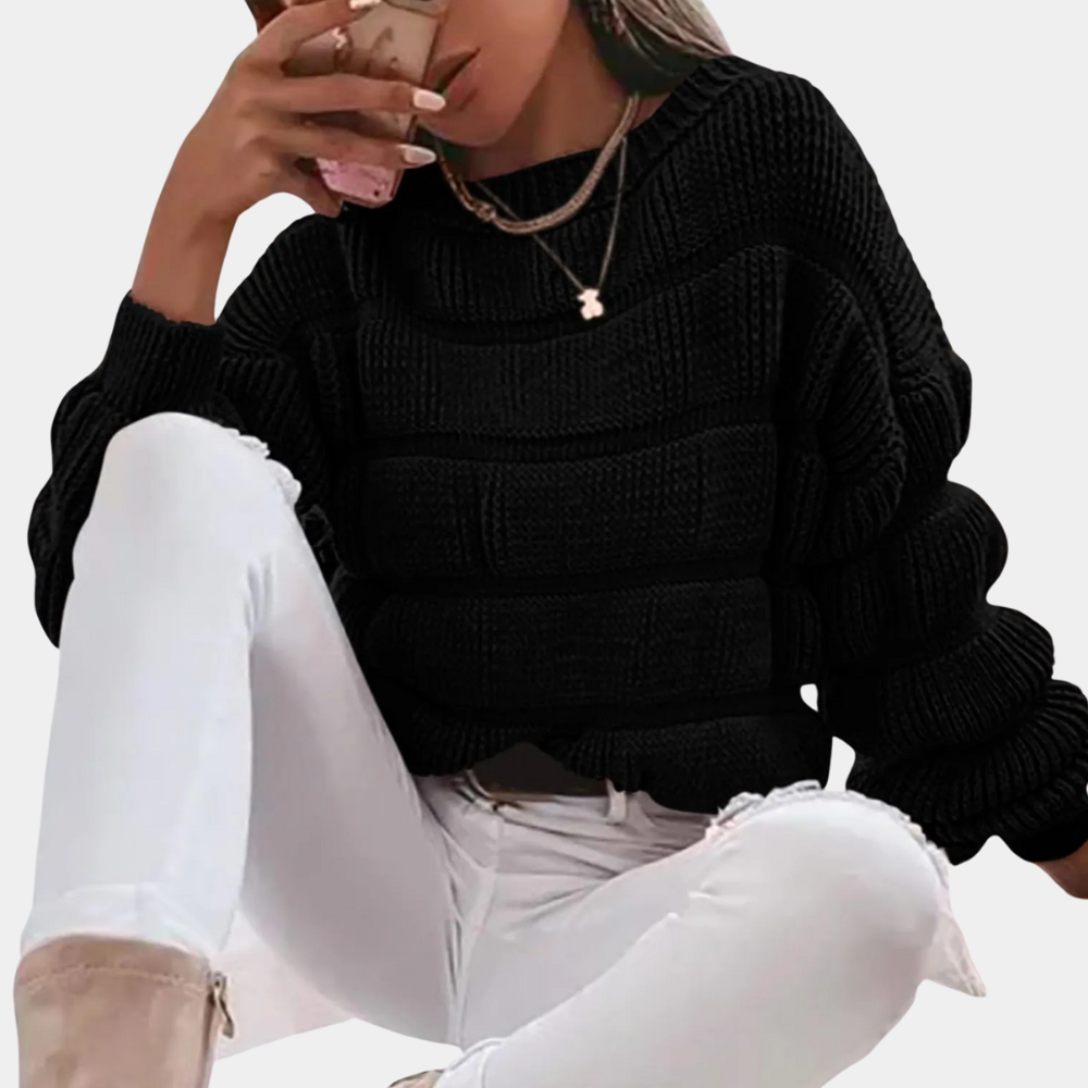 Sandra - Modischer Strickpullover für Damen