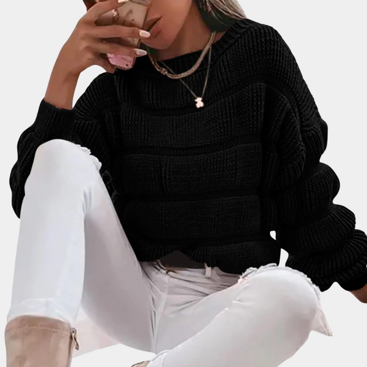 Sandra - Modischer Strickpullover für Damen