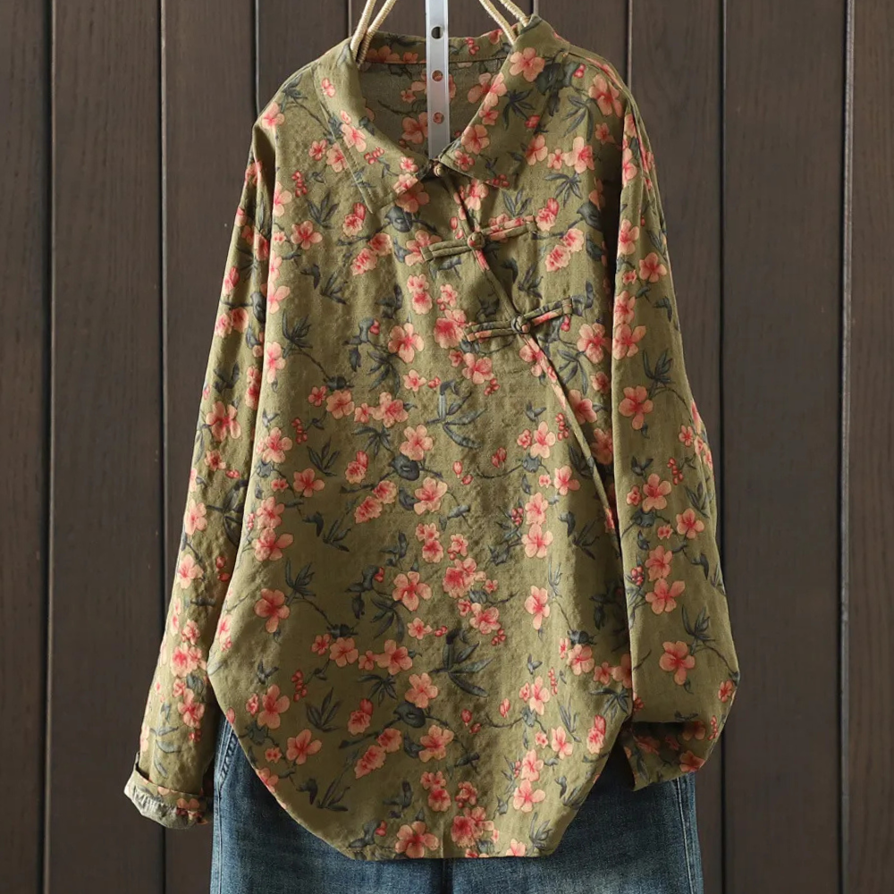 Kianna - Elegantes Blumen Hemden für Damen