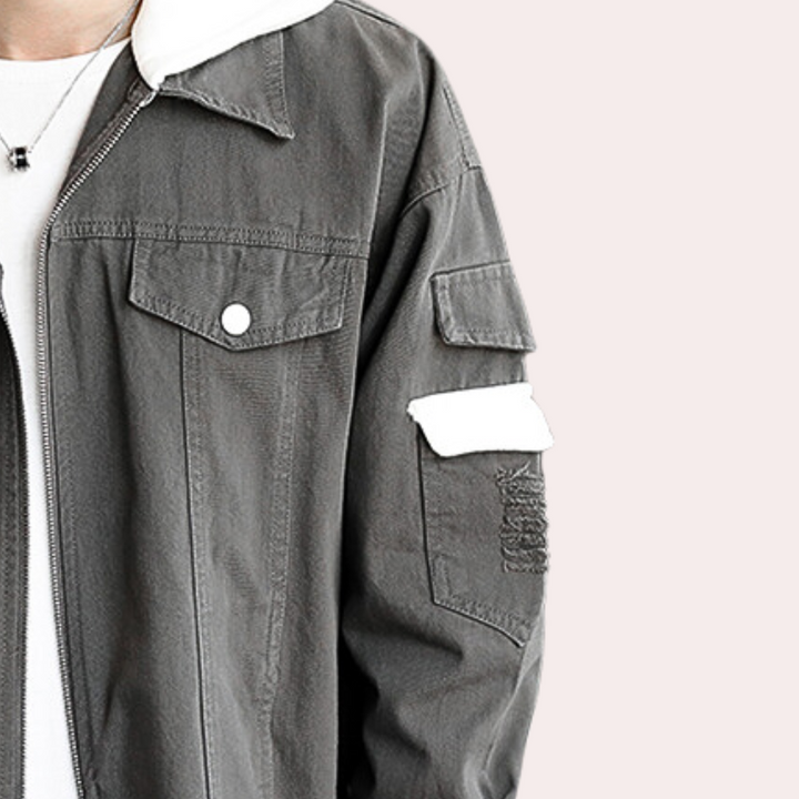 Milen - Moderne Denim-Kapuzenjacke für Männer