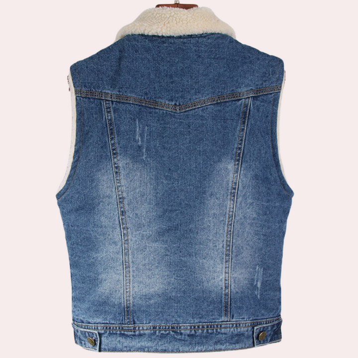Claire - Klassische Denim-Weste für Frauen