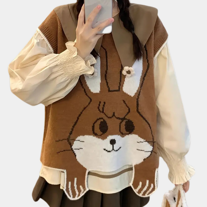 Nahara - Modischer Ärmellos Pullover für Damen