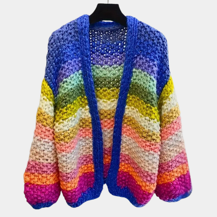 Auriana - Elegante Gestreifte Strickjacke für Damen