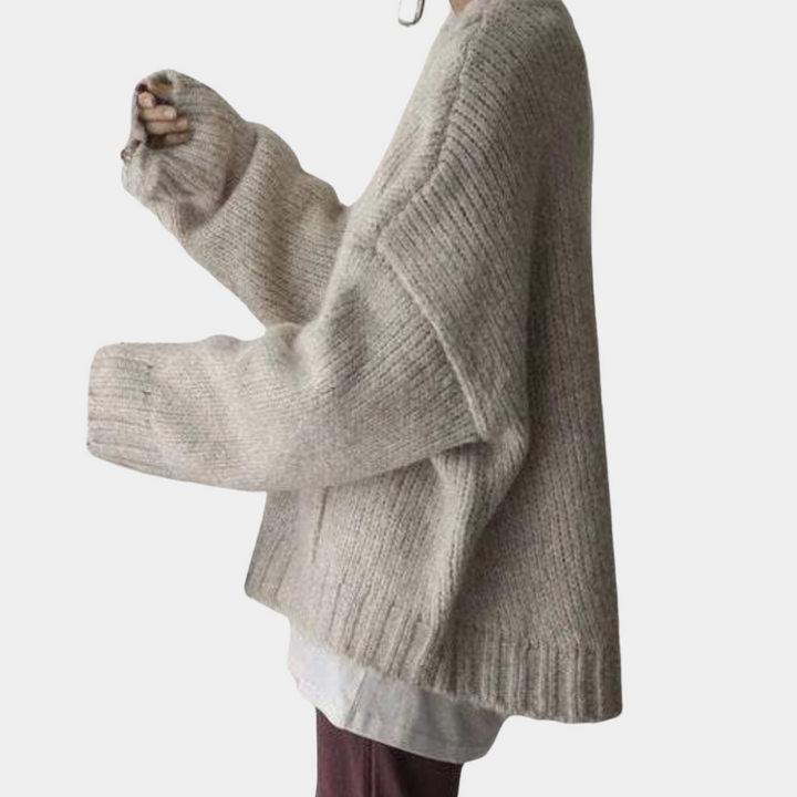 Frances - Lässiger, Warmer Pullover für Damen