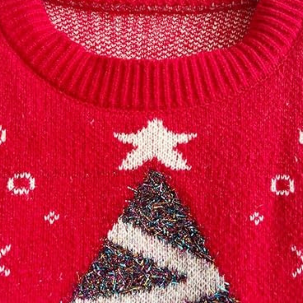 Phoebie - Festlicher Weihnachtsbaum-Pullover für Frauen