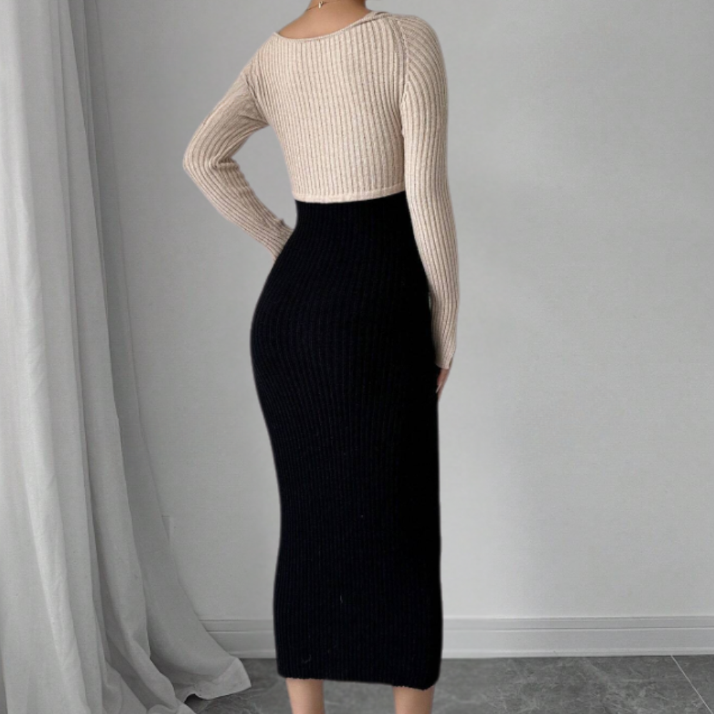 Sabin - Elegantes Langärmliges Kleid für Damen
