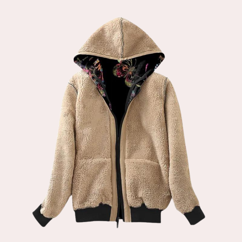 Louanne - Bedruckte Kapuzenjacke für Frauen
