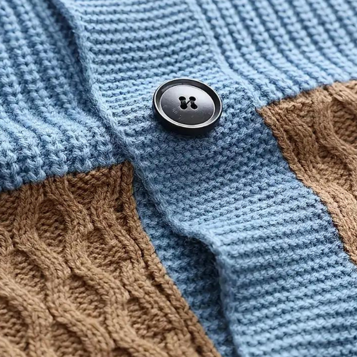 Howard - Modisch Gemusterte Strickjacke für Herren
