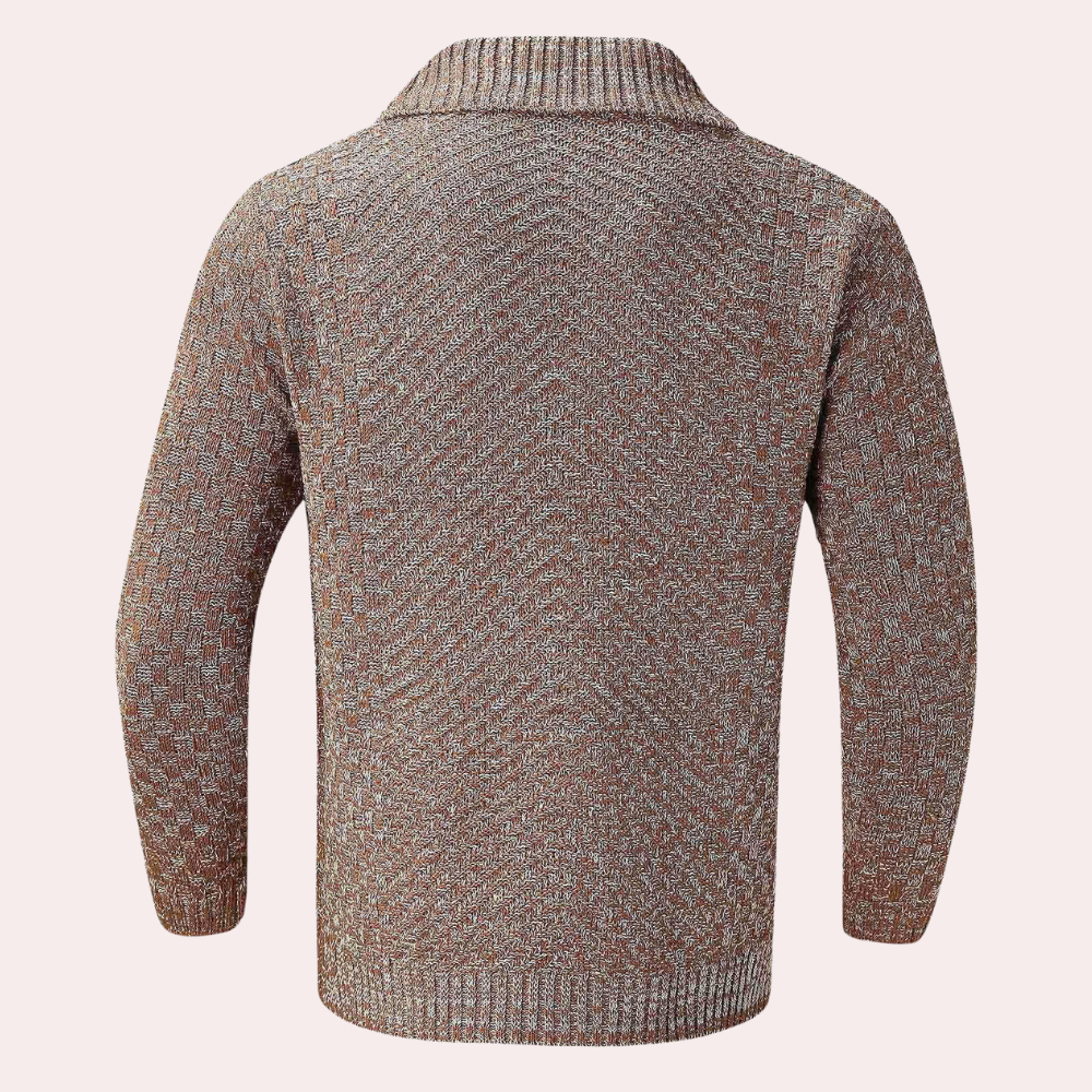 Terry - Elegante Geknöpfte Strickjacke für Männer