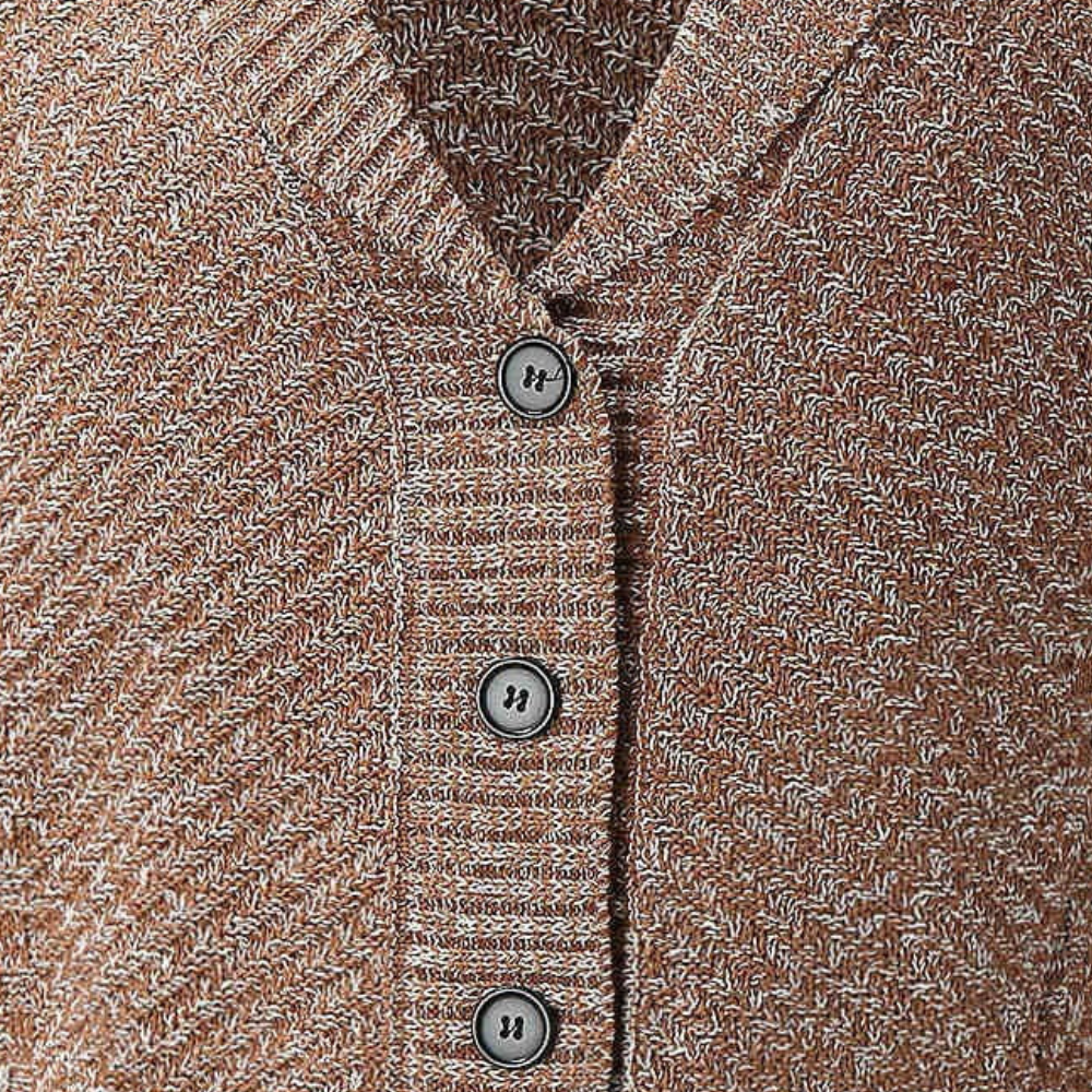 Terry - Elegante Geknöpfte Strickjacke für Männer
