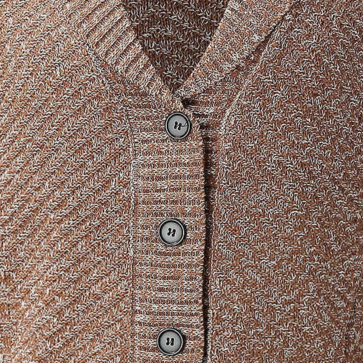 Terry - Elegante Geknöpfte Strickjacke für Männer