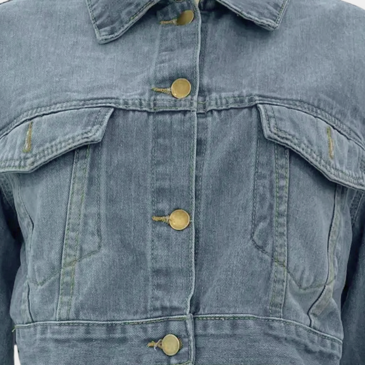 Rheanna - Anspruchsvolle Jeansjacke mit Quaste für Damen