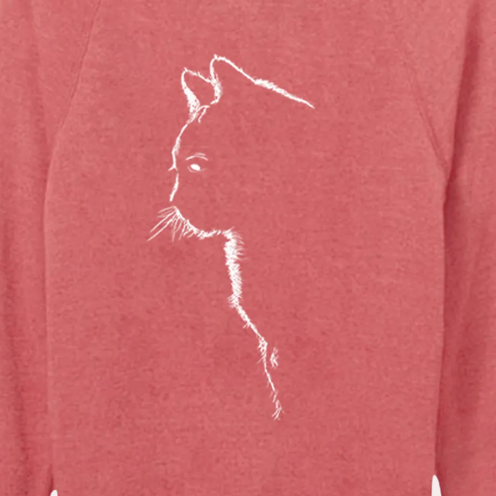 Adria - Entspannter Katzen-Motiv Pullover für Damen