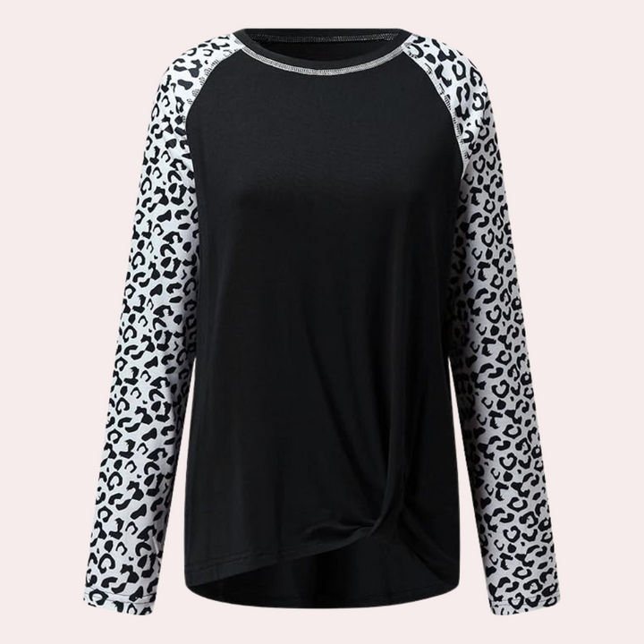 Rayla - Langarm-Shirt mit Leopardenmuster für Damen