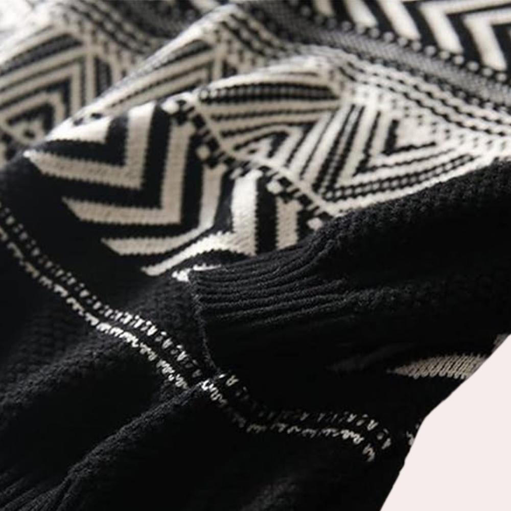 Sabina - Eleganter Pullover mit Hohem Kragen für Damen