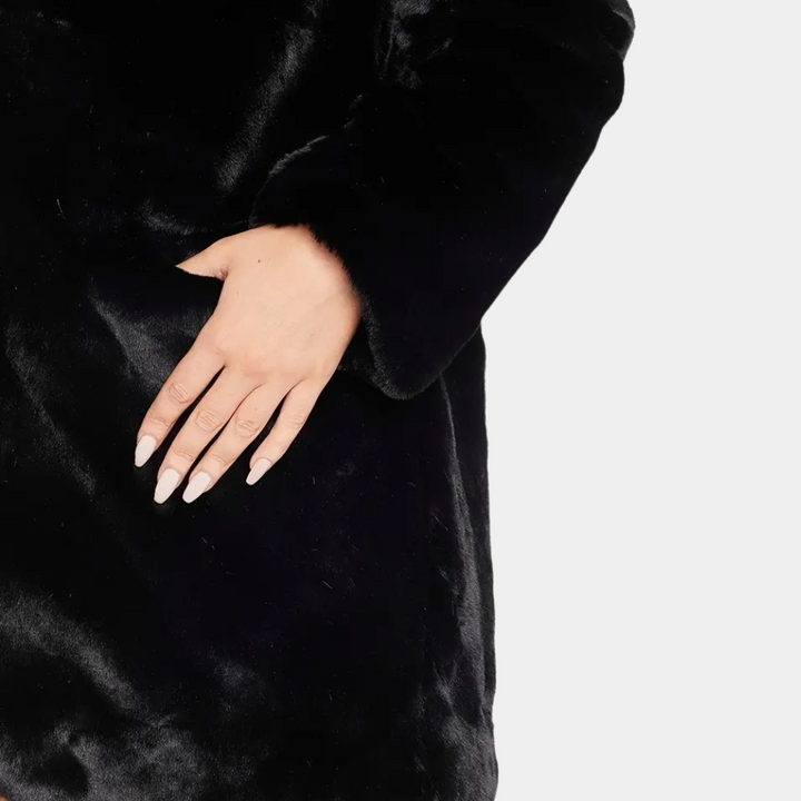 Peggy - Eleganter Plüschmantel für Damen