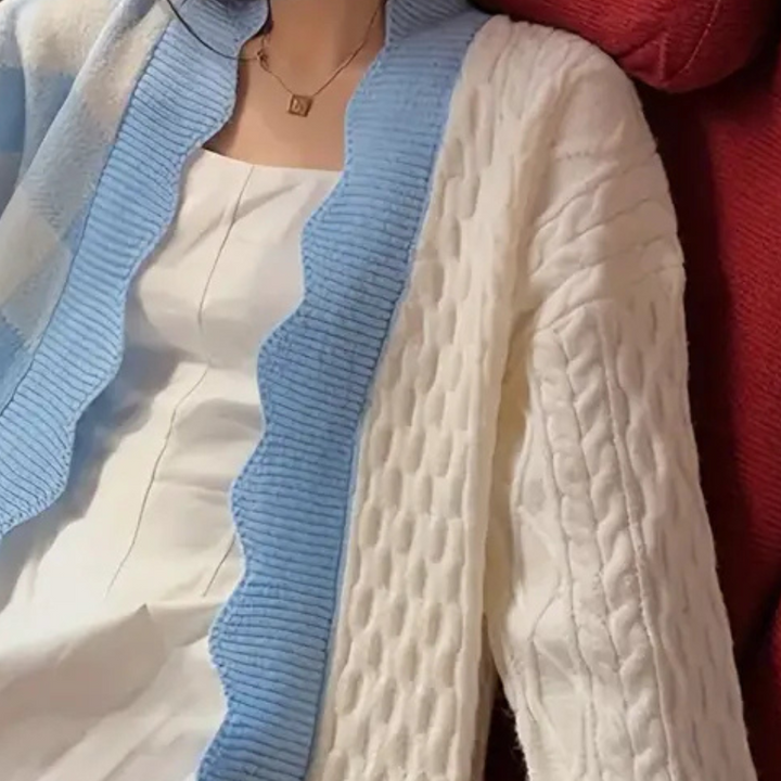 Alexis - Eleganter Strukturierter Strickjacke für Damen