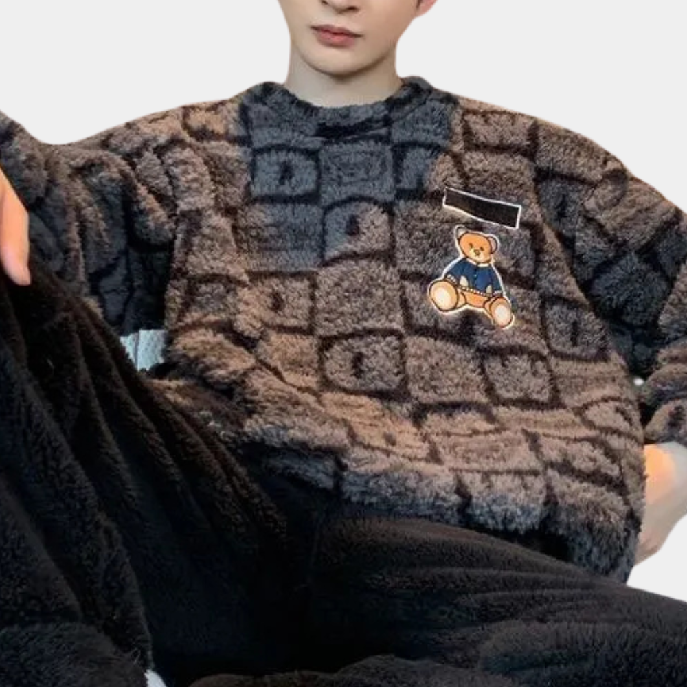 Dennis - Stilvolles Winter-Pyjama-Set für Männer