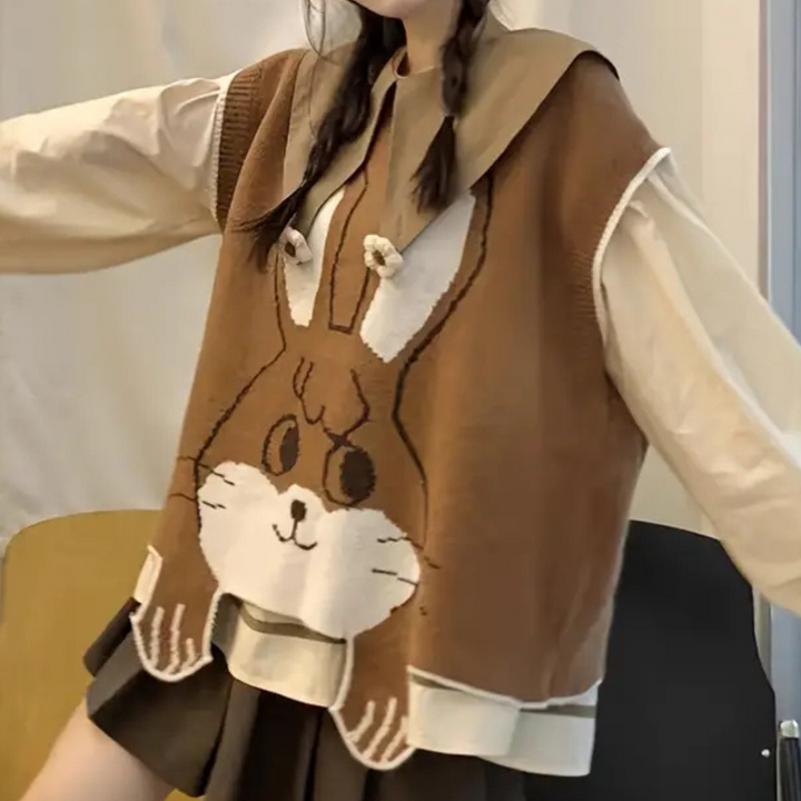 Nahara - Modischer Ärmellos Pullover für Damen